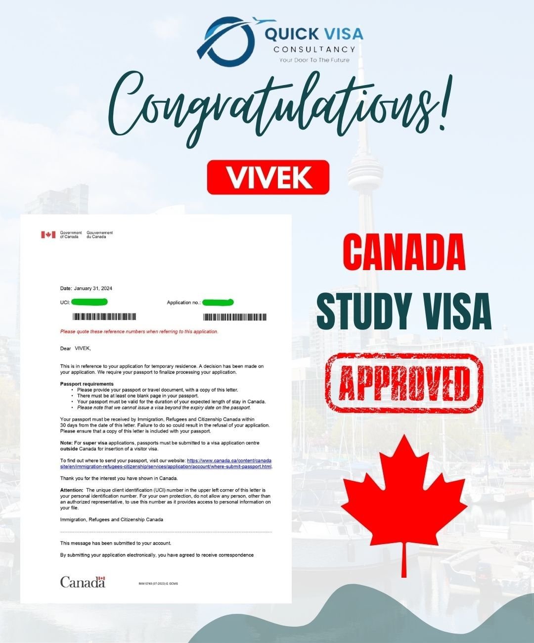 Quick Visa Consultancy | Success Stories