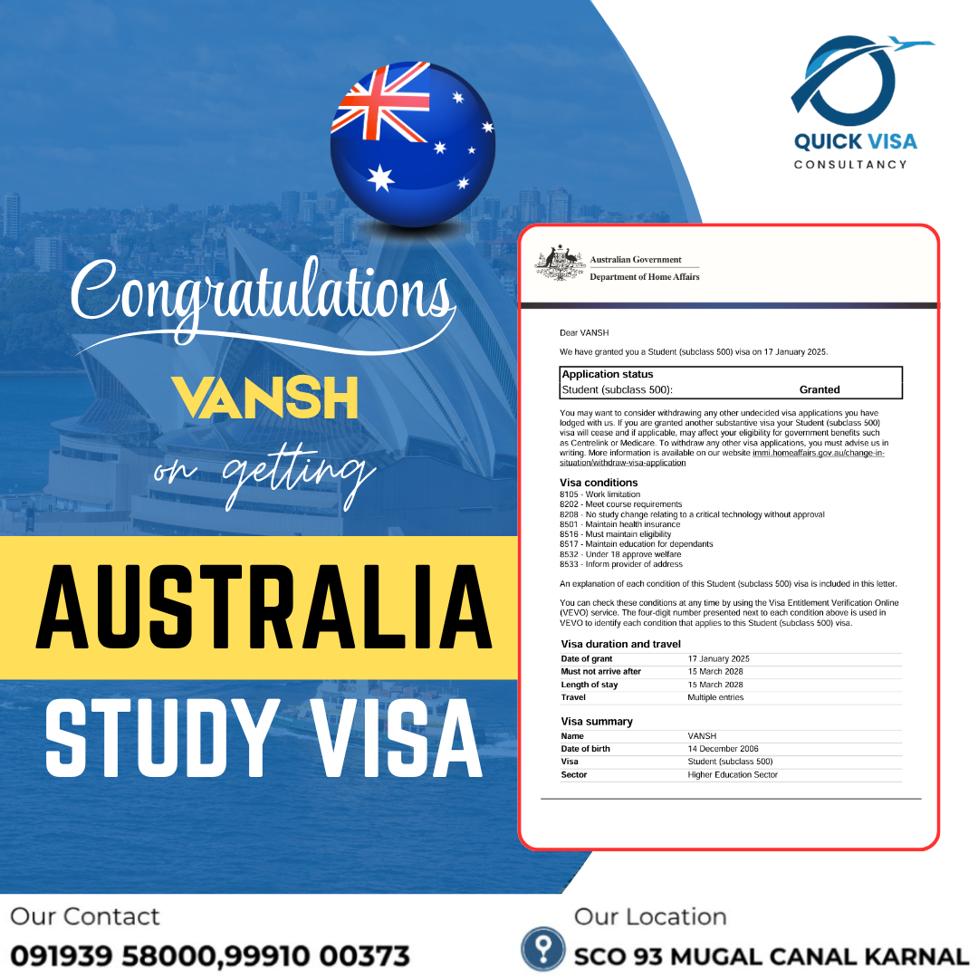Quick Visa Consultancy | Success Stories